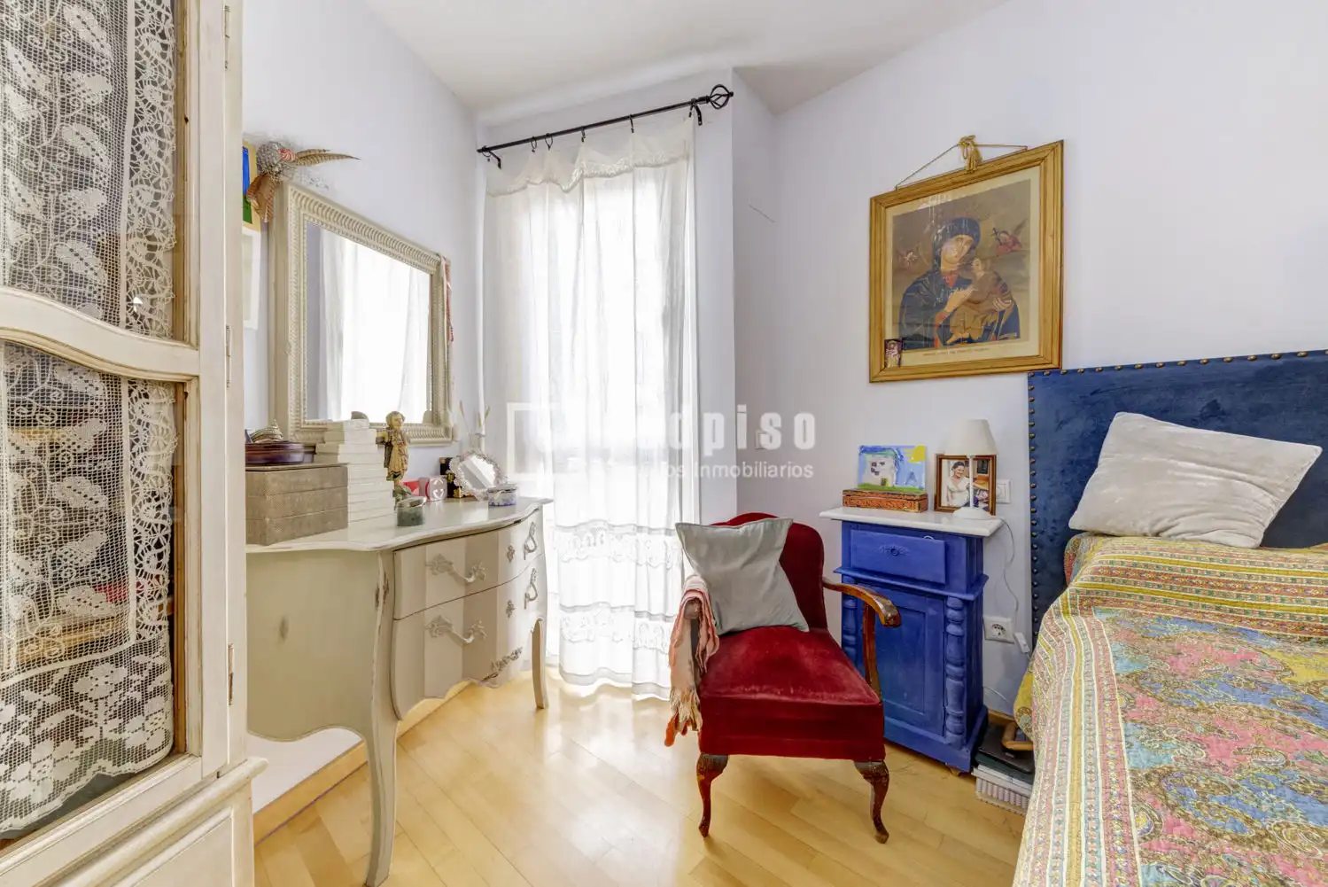 Schlafzimmer von Wohnung zum Verkauf in Boadilla del Monte mit Klimaanlage, Heizung und Privatgarten