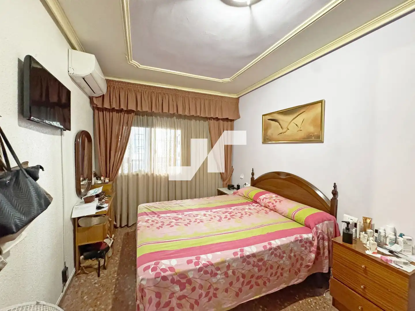 Bedroom of Flat for sale in Burriana / Borriana  with Air Conditioner, Terrace and Storage room