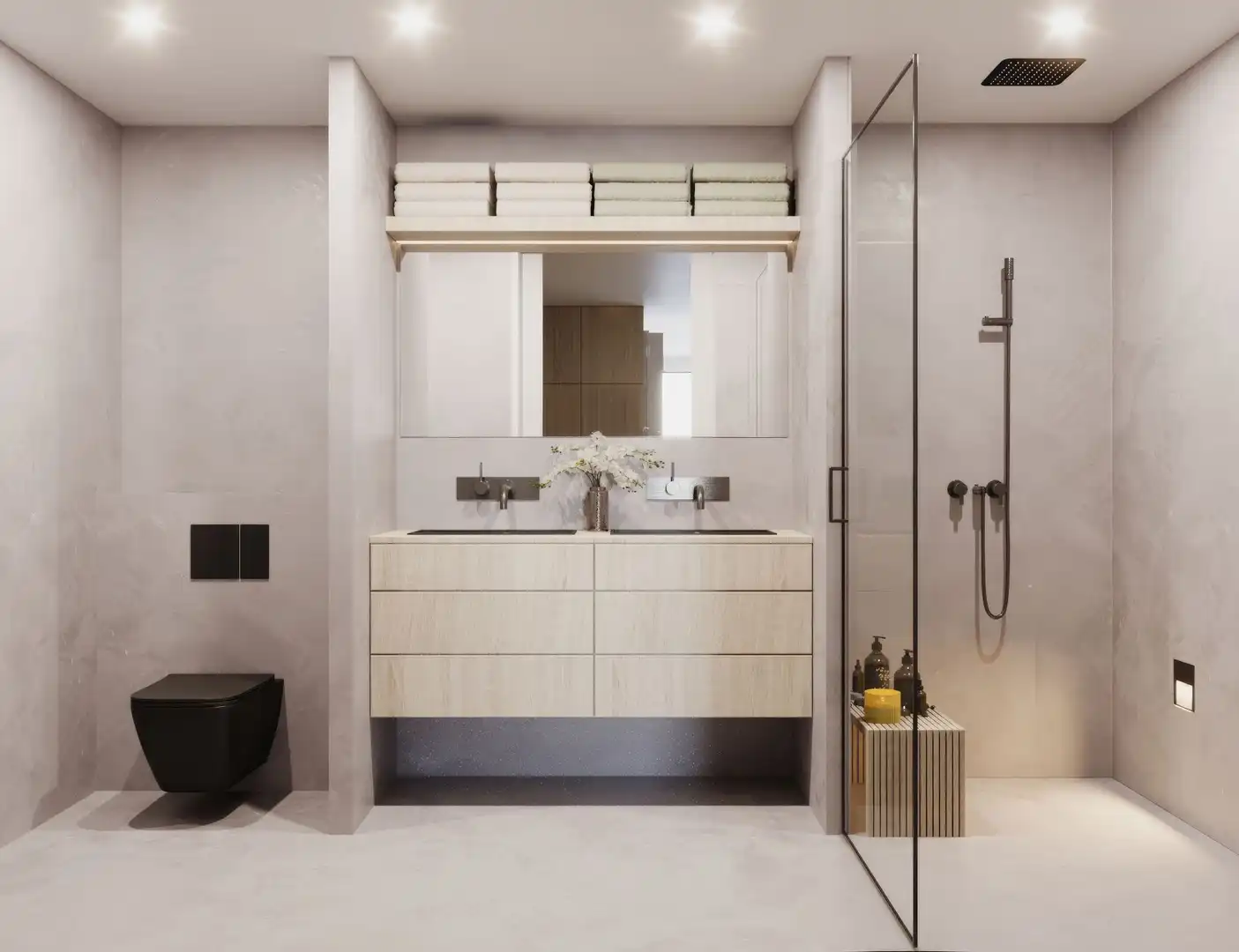 Bathroom of Office for sale in Barcelona  with Air Conditioner and Heating
