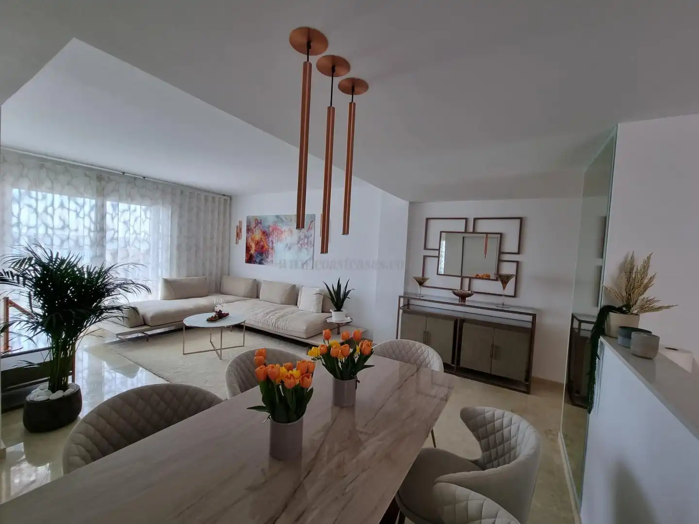 Wohnzimmer von Wohnungen zum Verkauf in Torrevieja mit Klimaanlage, Heizung und Abstellraum