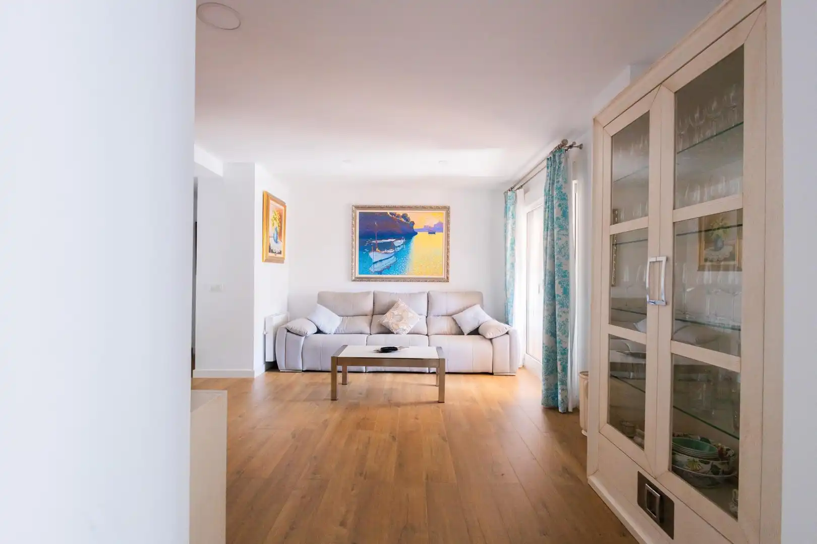 Living room of Flat for sale in Sanlúcar de Barrameda  with Heating, Private garden and Terrace