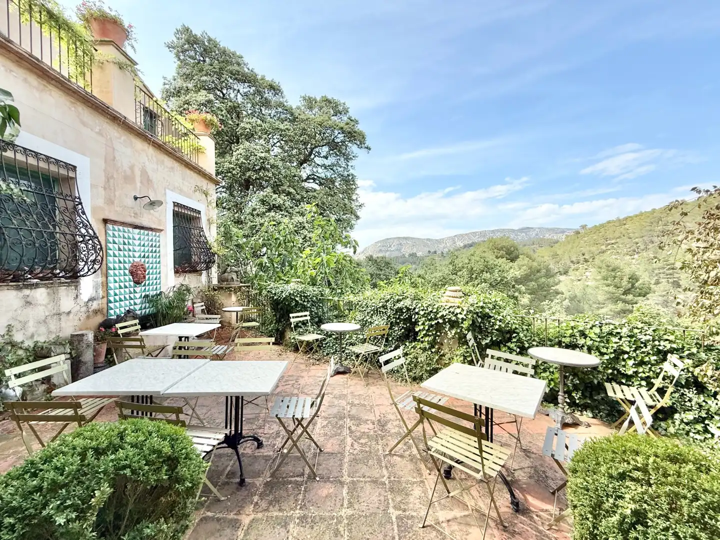 Terrassa de Finca rústica en venda en Alcoleja amb Aire condicionat, Jardí privat i Terrassa