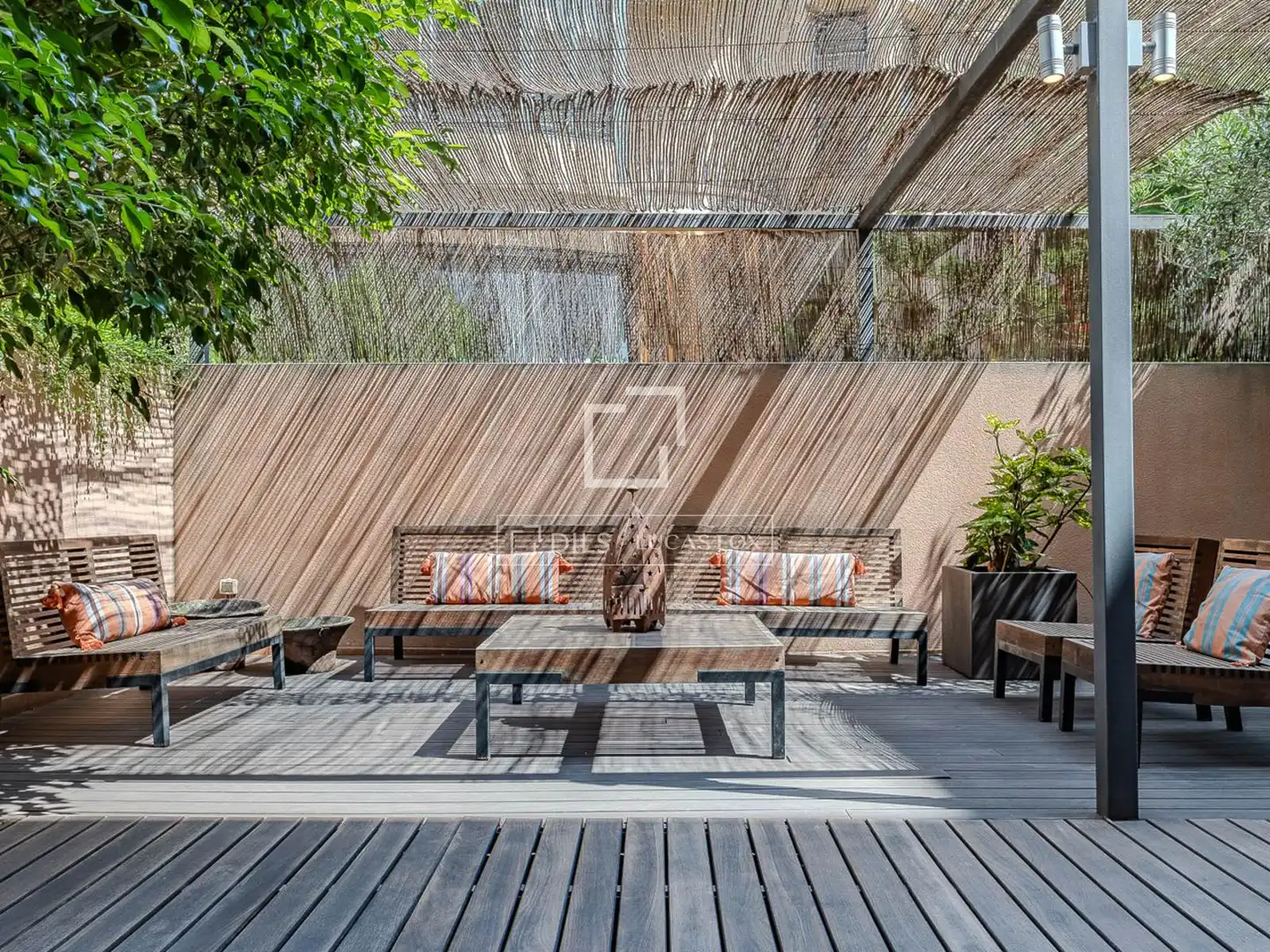 Terraza de Piso de alquiler en Barcelona con Aire acondicionado, Calefacción y Parquet