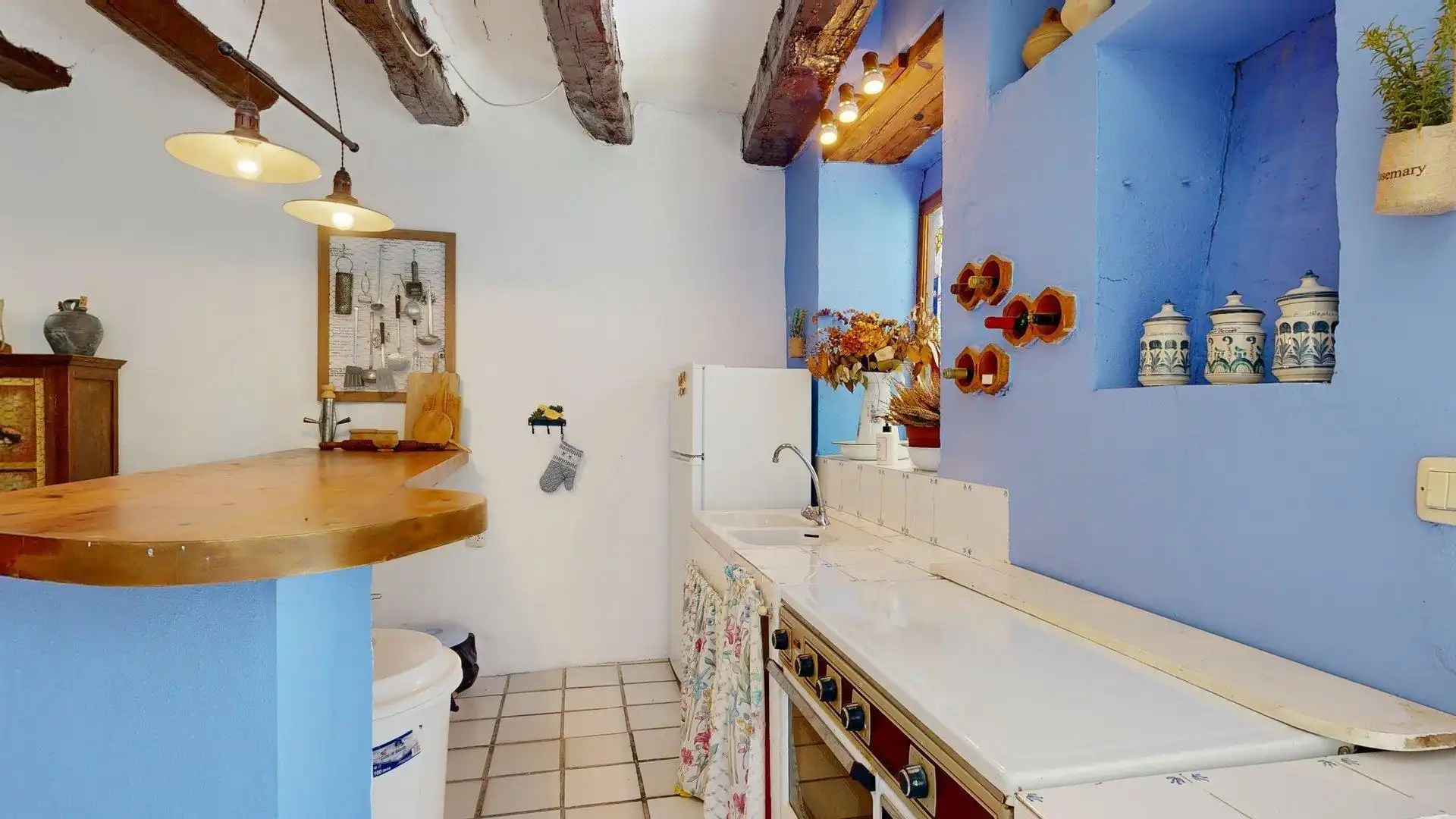 Cocina de Casa o chalet en venta en Magallón con Jardín privado, Terraza y Amueblado