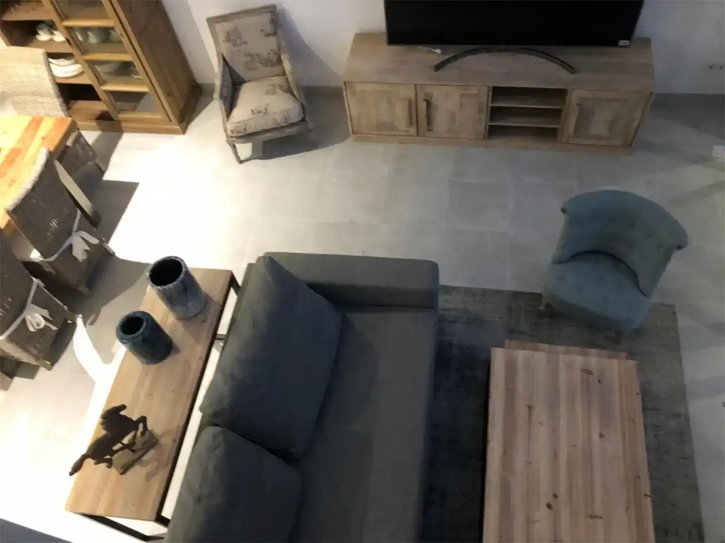 Sala de estar de Casa o chalet de alquiler en Es Mercadal con Aire acondicionado, Jardín privado y Piscina