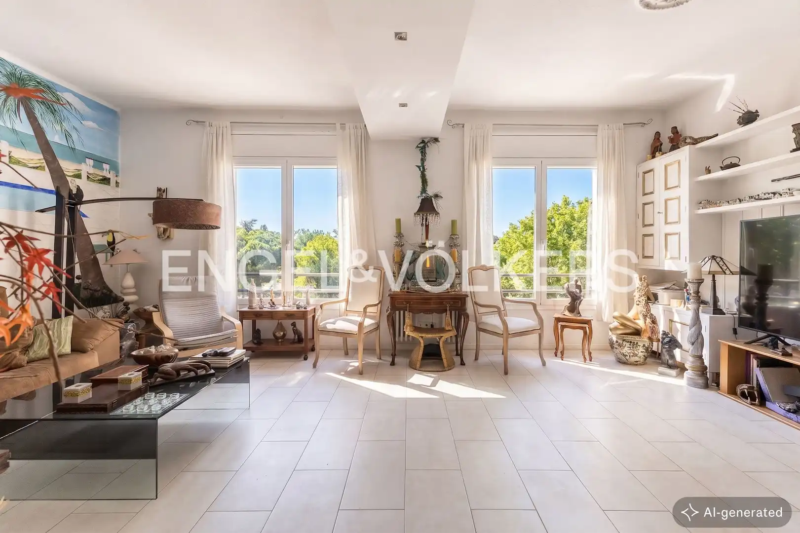 Sala de estar de Piso en venta en Barcelona con Aire acondicionado, Calefacción y Terraza