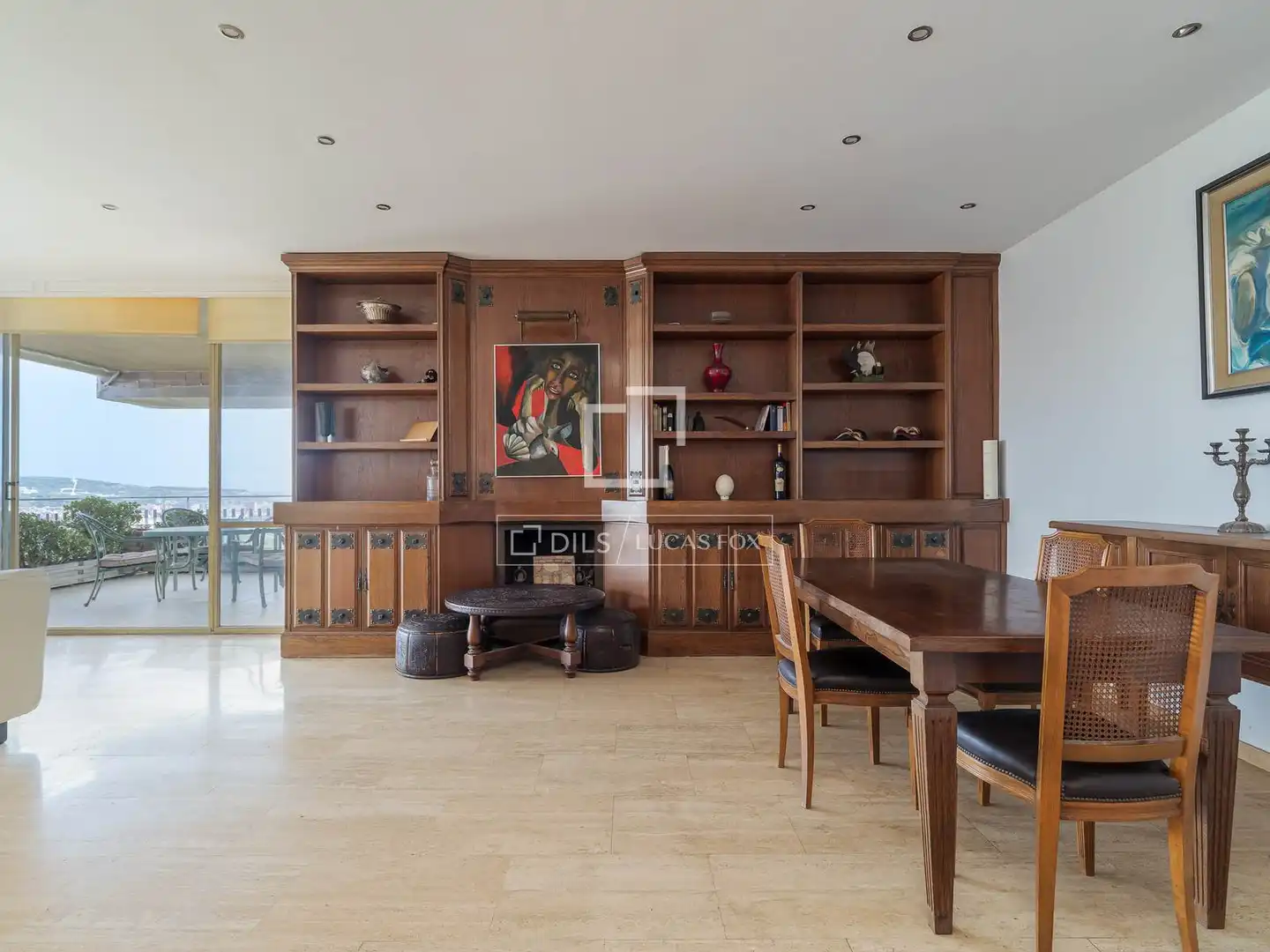 Esszimmer von Wohnung zum Verkauf in Barcelona mit Klimaanlage, Terrasse und Abstellraum