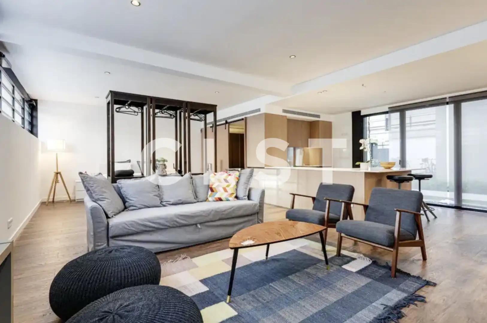 Sala de estar de Planta baja en venta en Barcelona con Aire acondicionado, Calefacción y Jardín privado