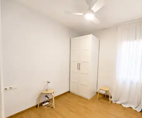 Schlafzimmer von Wohnung zur Miete in Barcelona mit Klimaanlage, Heizung und Möbliert
