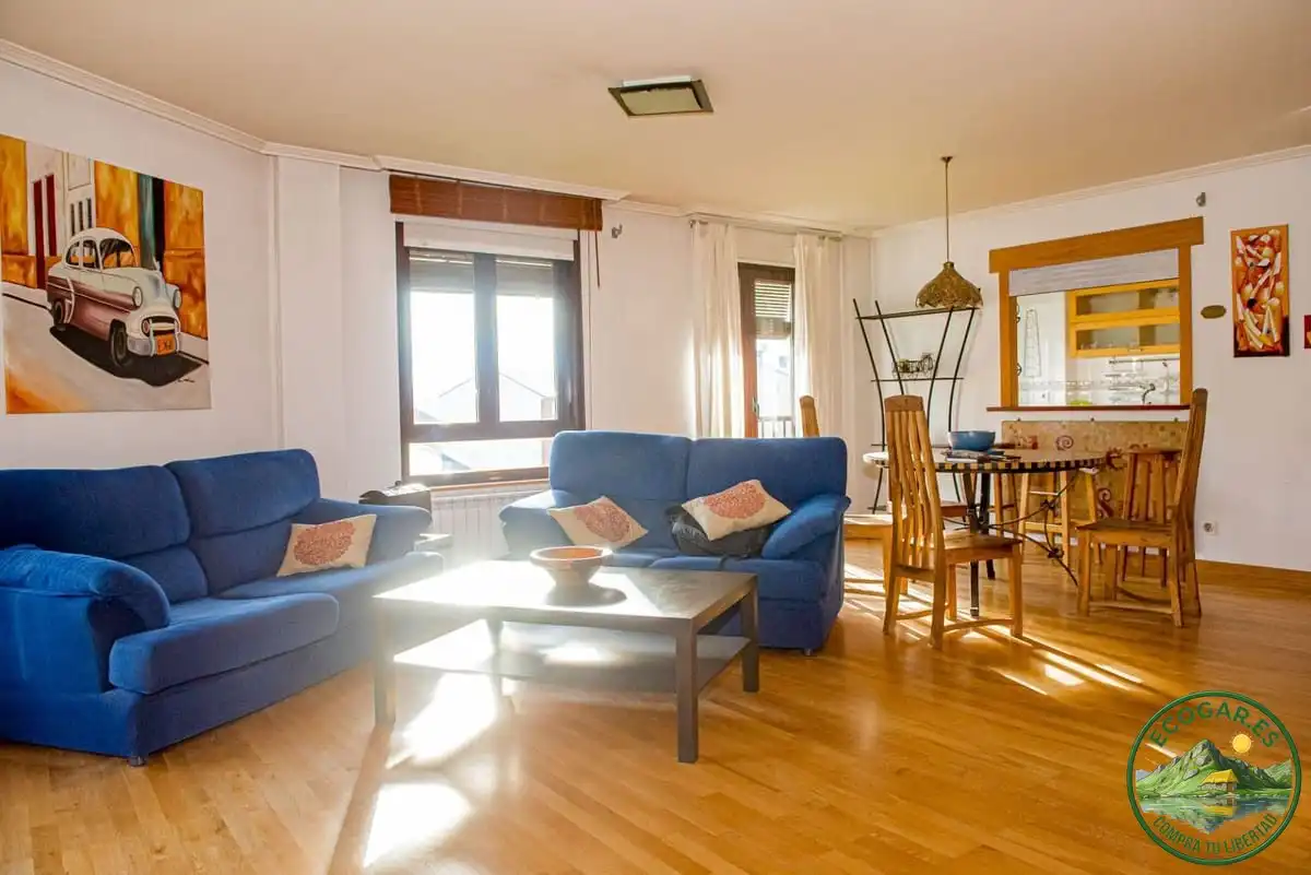 Sala d'estar de Pis en venda en Ponferrada amb Aire condicionat, Calefacció i Parquet