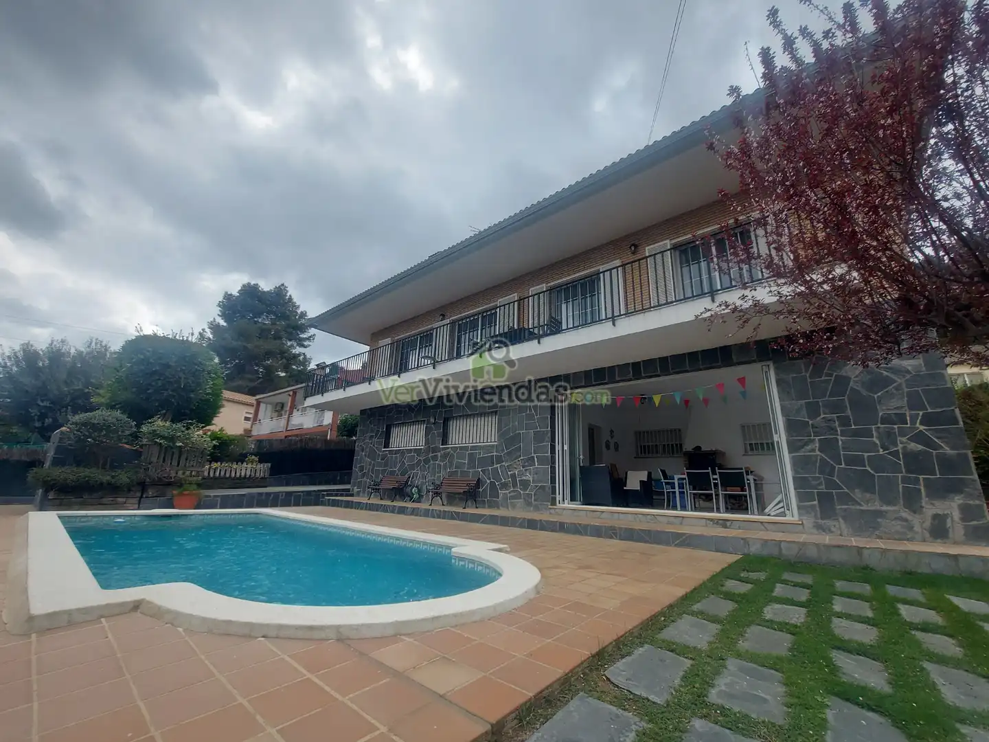 Vista exterior de Casa o chalet en venta en Vallirana con Calefacción, Jardín privado y Terraza
