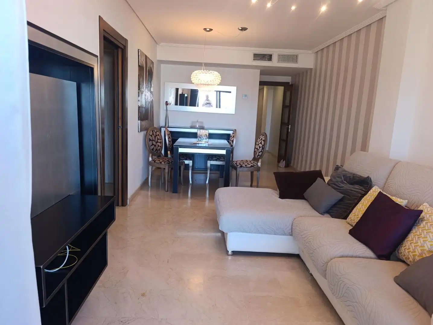 Living room of Apartments for sale in Garrucha  with Air Conditioner, Heating and Furnished