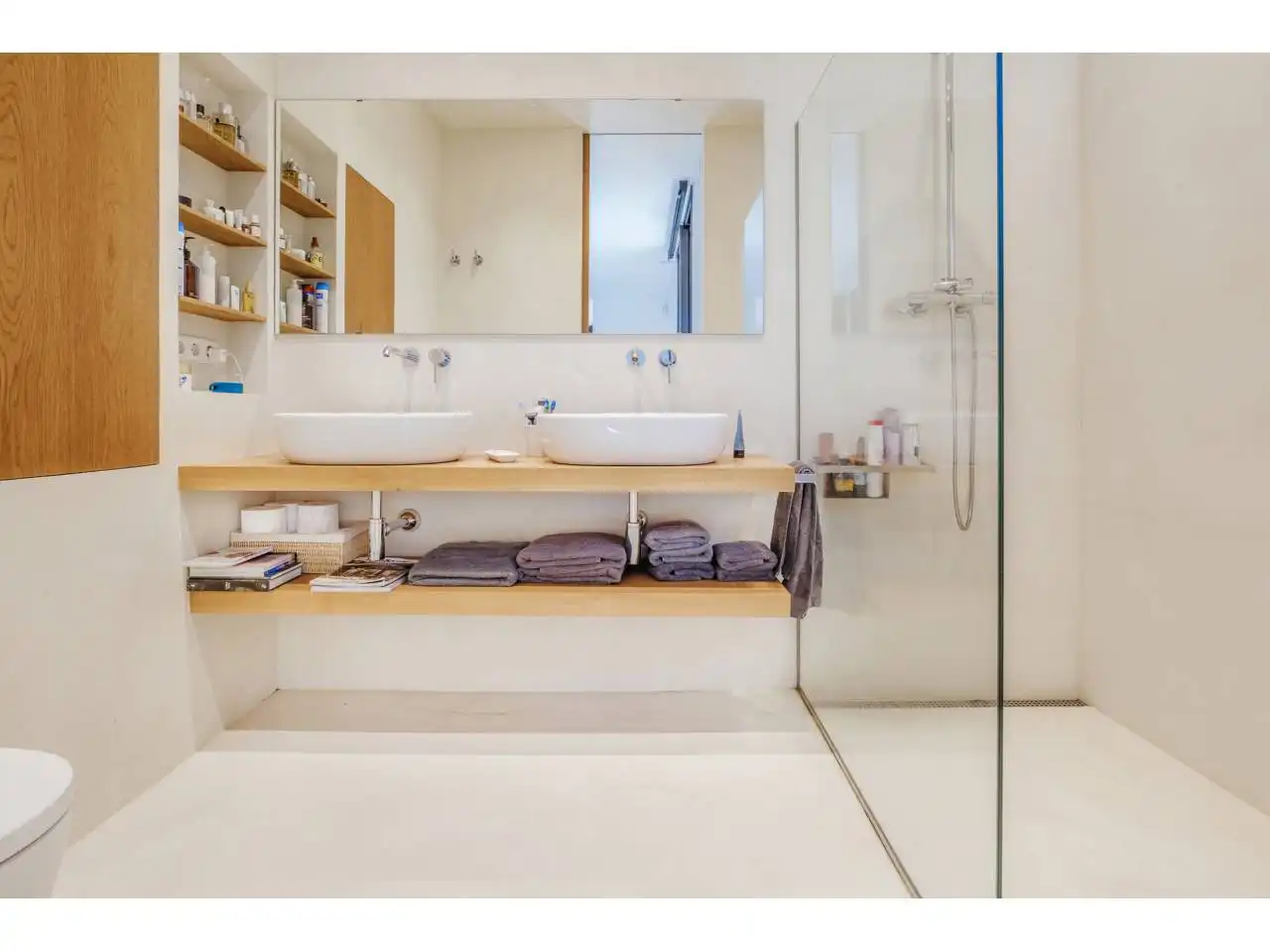 Badezimmer von Haus oder Chalet zum Verkauf in Matadepera mit Klimaanlage, Heizung und Privatgarten