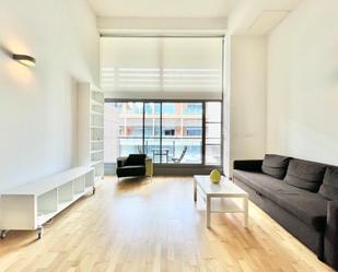 Sala d'estar de Loft de lloguer en  Valencia Capital amb Aire condicionat i Terrassa