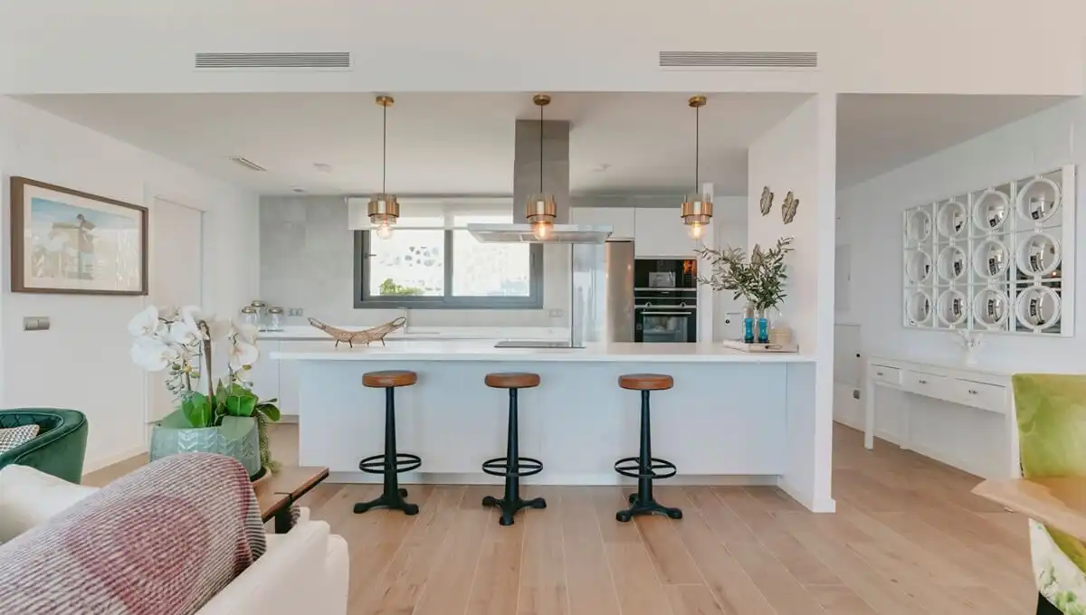 Cocina de Ático en venta en La Alcaidesa con Aire acondicionado, Calefacción y Jardín privado