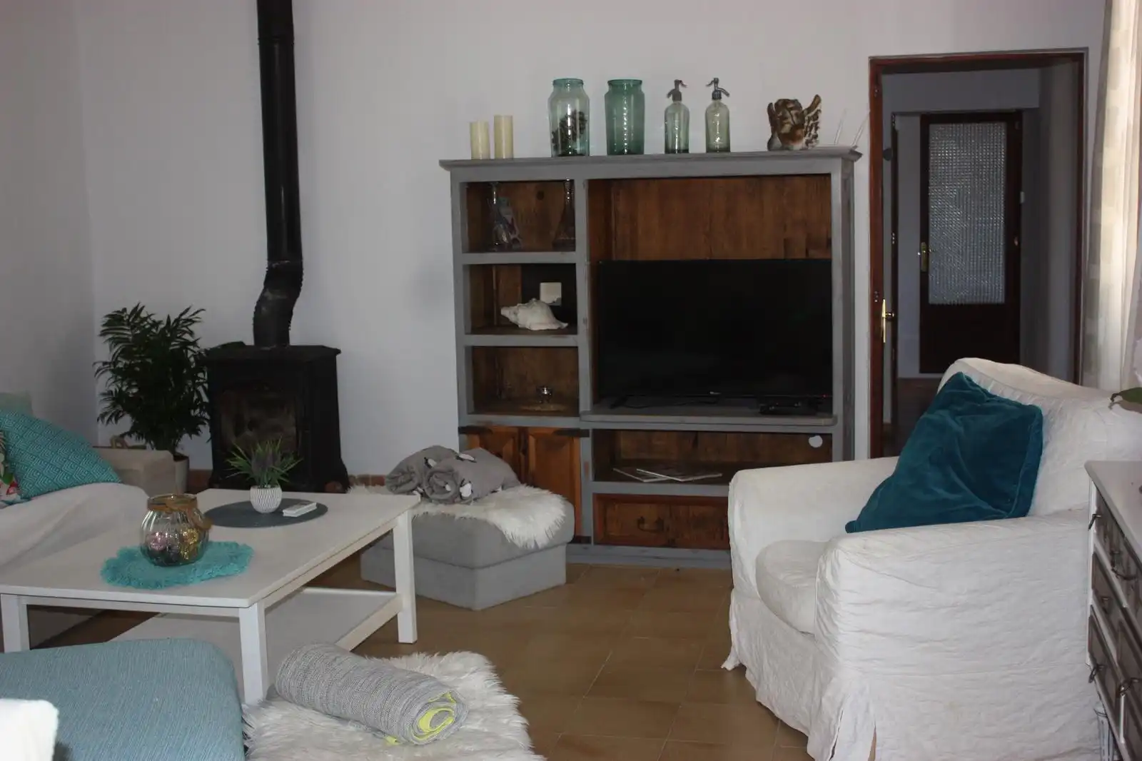Sala de estar de Casa o chalet en venta en Santa Margalida con Aire acondicionado, Jardín privado y Terraza