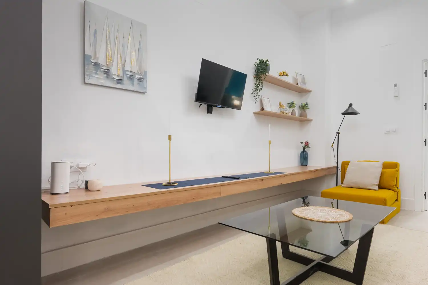 Sala de estar de Apartamento en venta en Sevilla con Aire acondicionado, Calefacción y Amueblado