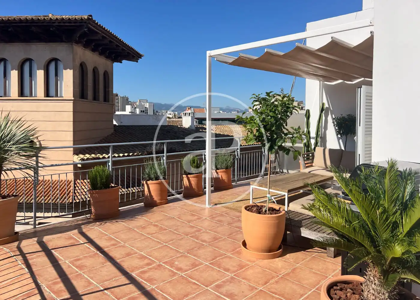 Terrasse von Wohnung zur Miete in  Palma de Mallorca mit Klimaanlage, Heizung und Terrasse