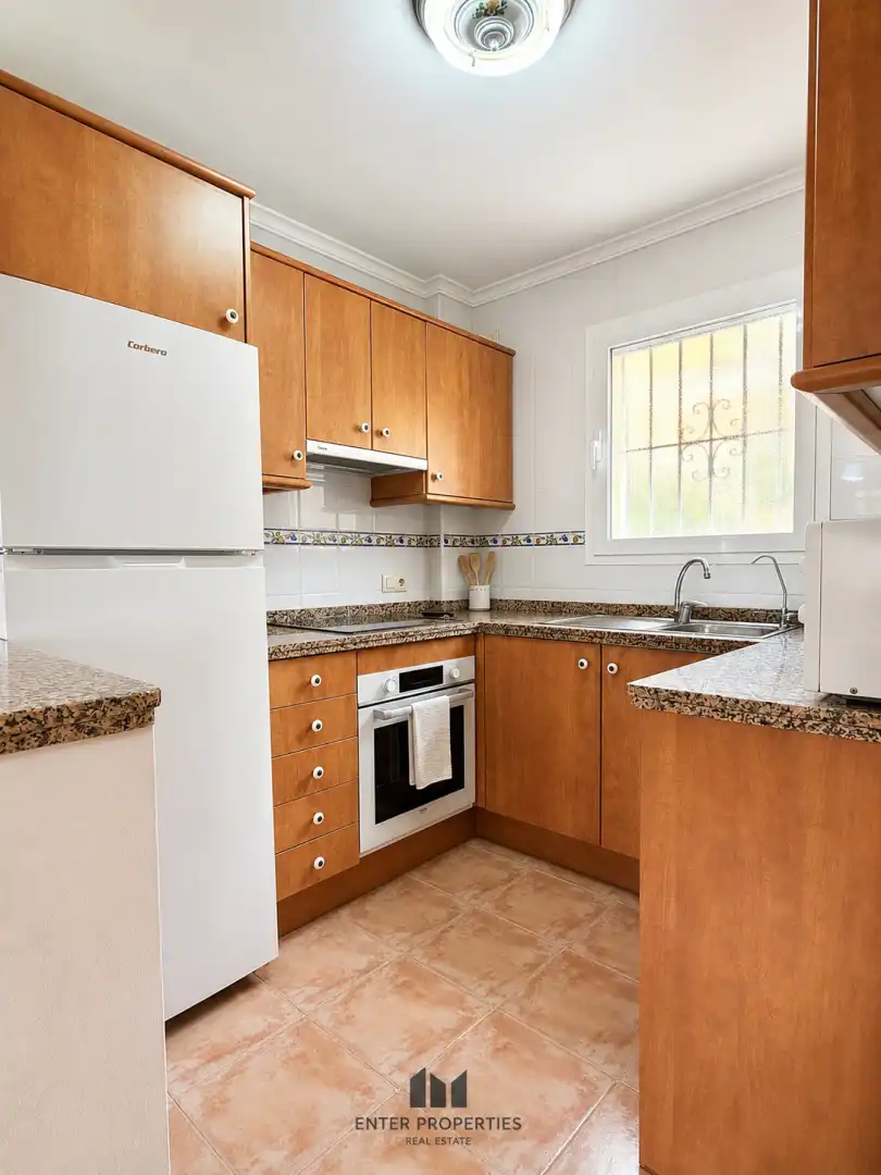 Küche von Wohnung zum Verkauf in Benitachell / El Poble Nou de Benitatxell mit Klimaanlage, Heizung und Terrasse