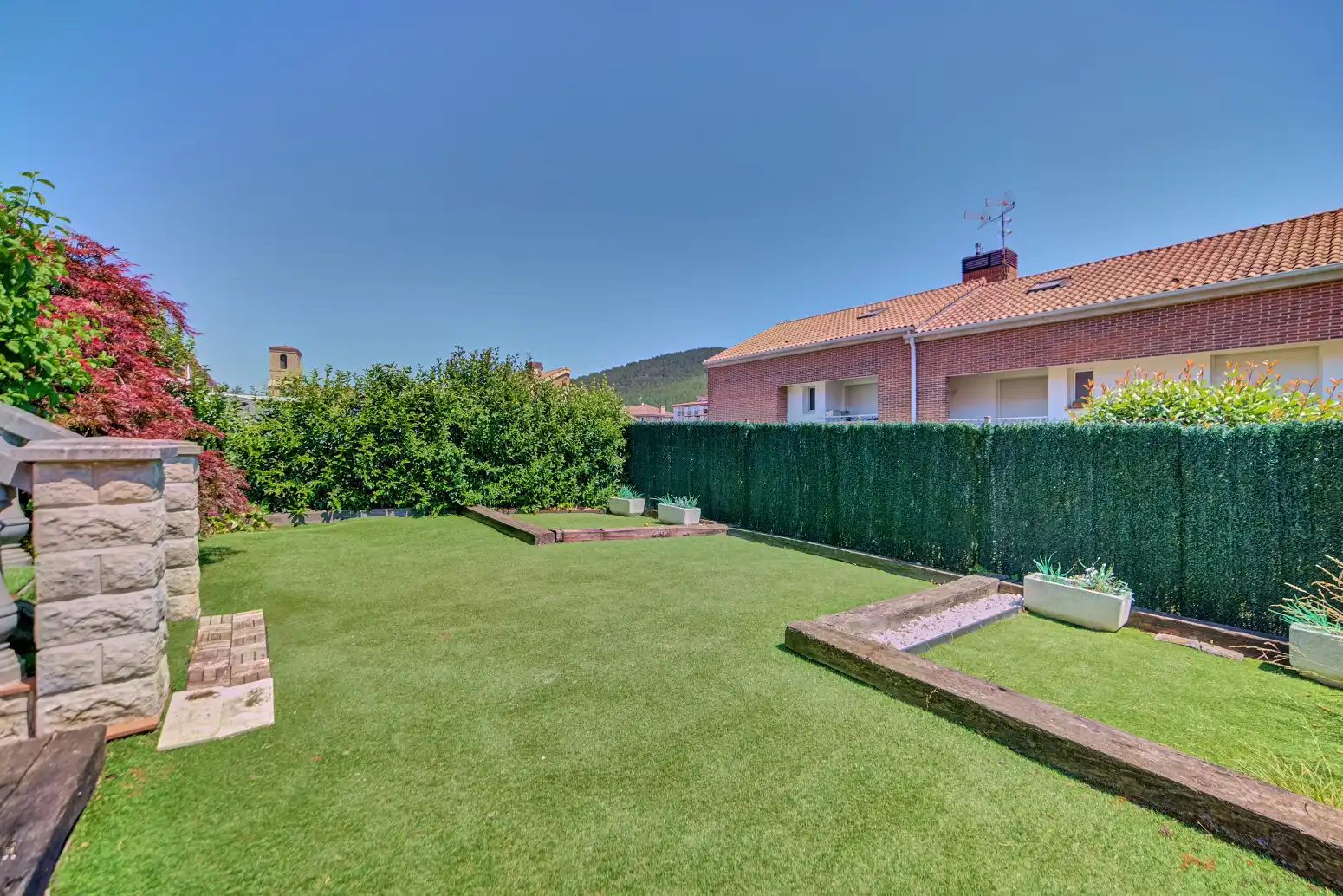 Jardín de Casa adosada en venta en Ezcabarte con Calefacción, Jardín privado y Parquet