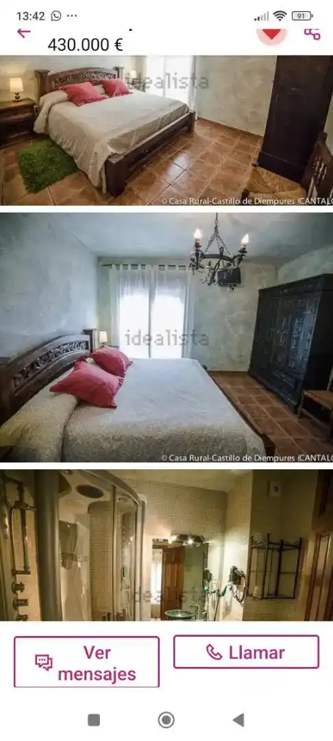 Habitación de Casa o chalet en venta en Cantalojas con Parquet, Amueblado y Horno
