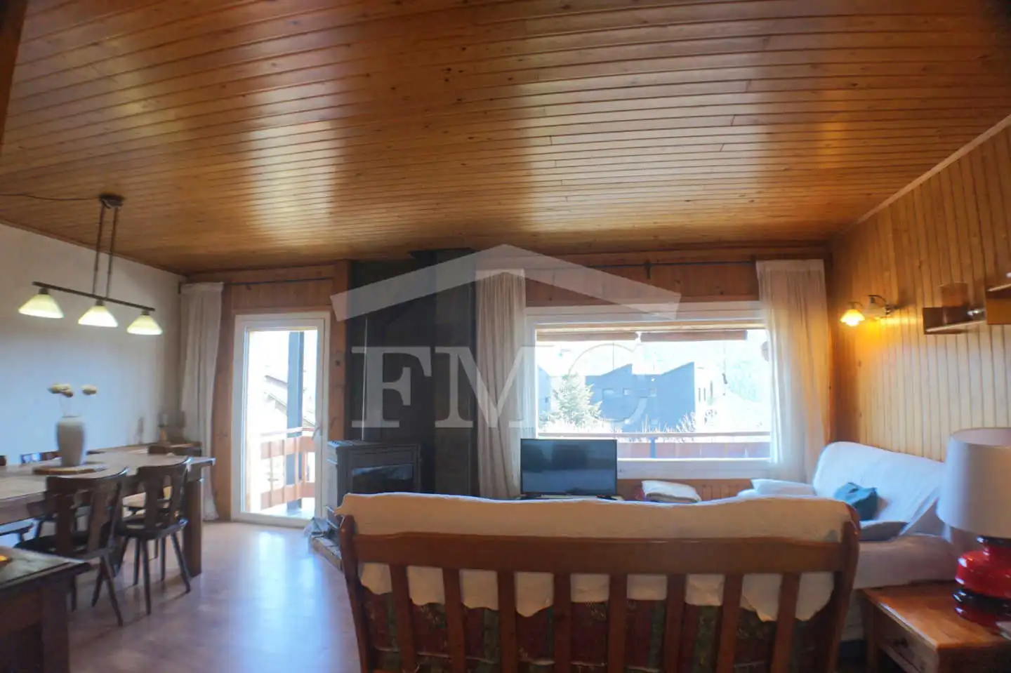 Sala d'estar de Pis en venda en Alp amb Calefacció, Parquet i Terrassa