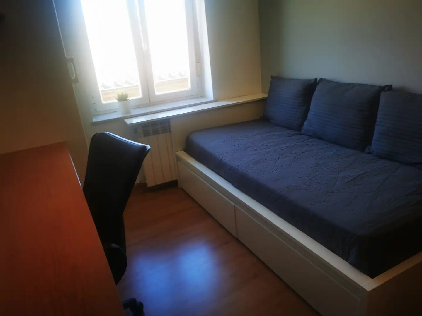 Bedroom of Flat for rent in Salamanca  with Heating, Parquet flooring and Furnished