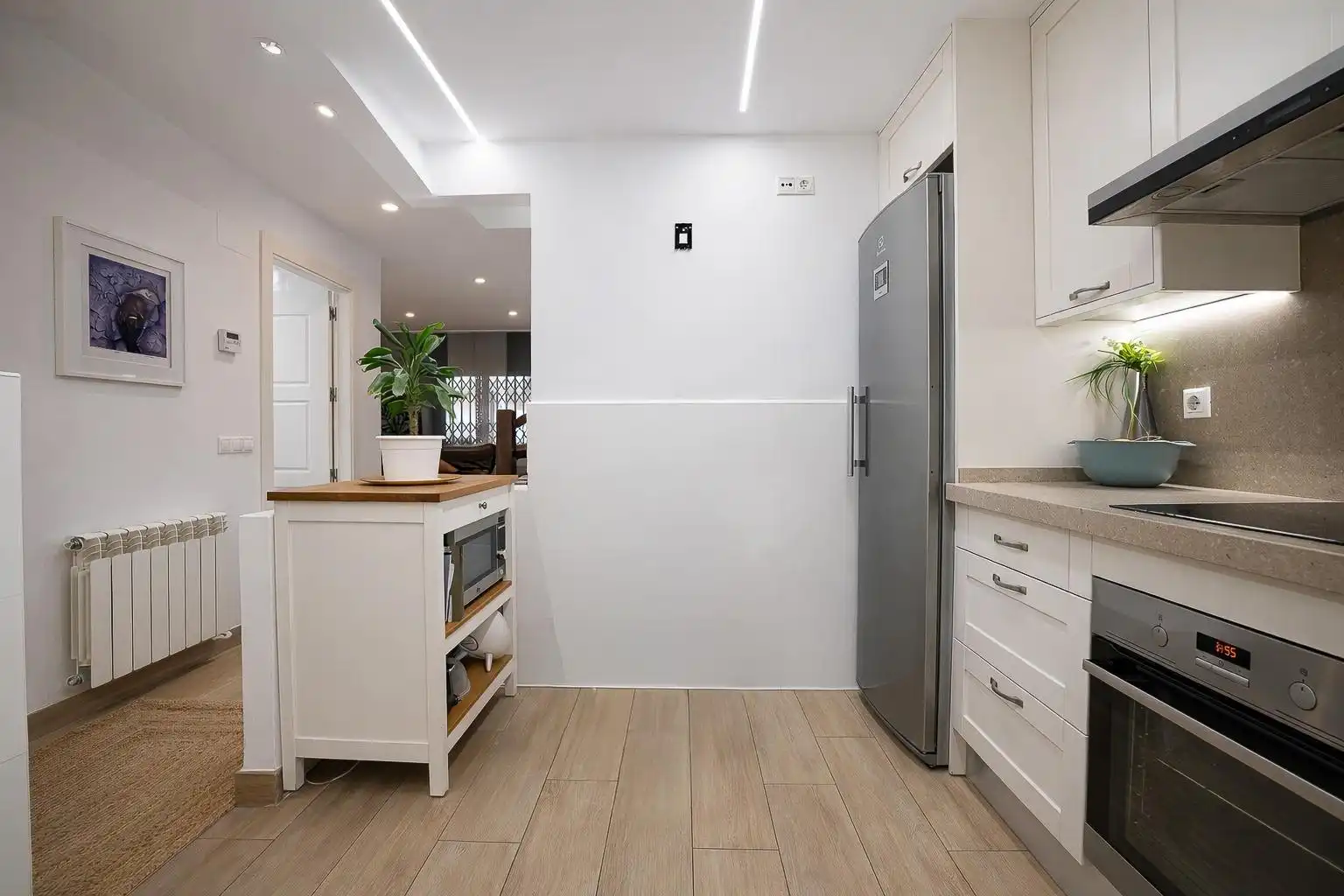 Cocina de Casa adosada en venta en Vilallonga del Camp con Aire acondicionado, Calefacción y Jardín privado
