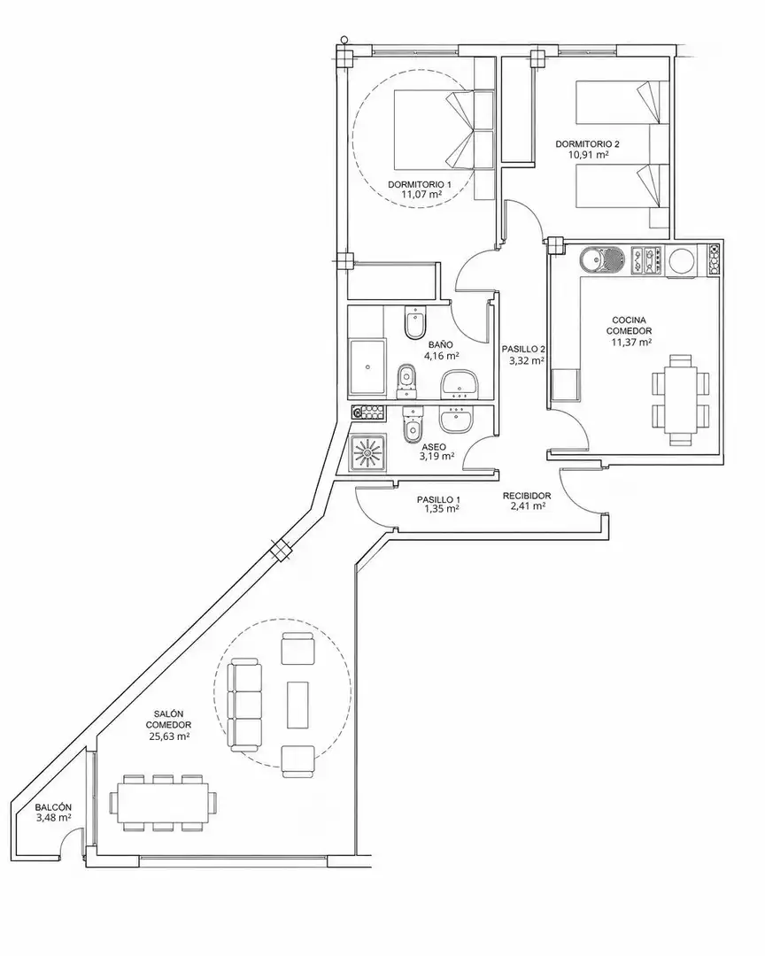 Piso en venta en O Porriño   con Calefacción, Terraza y Trastero