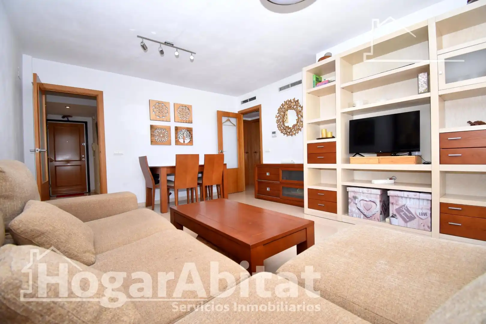 Living room of Flat for sale in Torrent  with Air Conditioner, Heating and Furnished