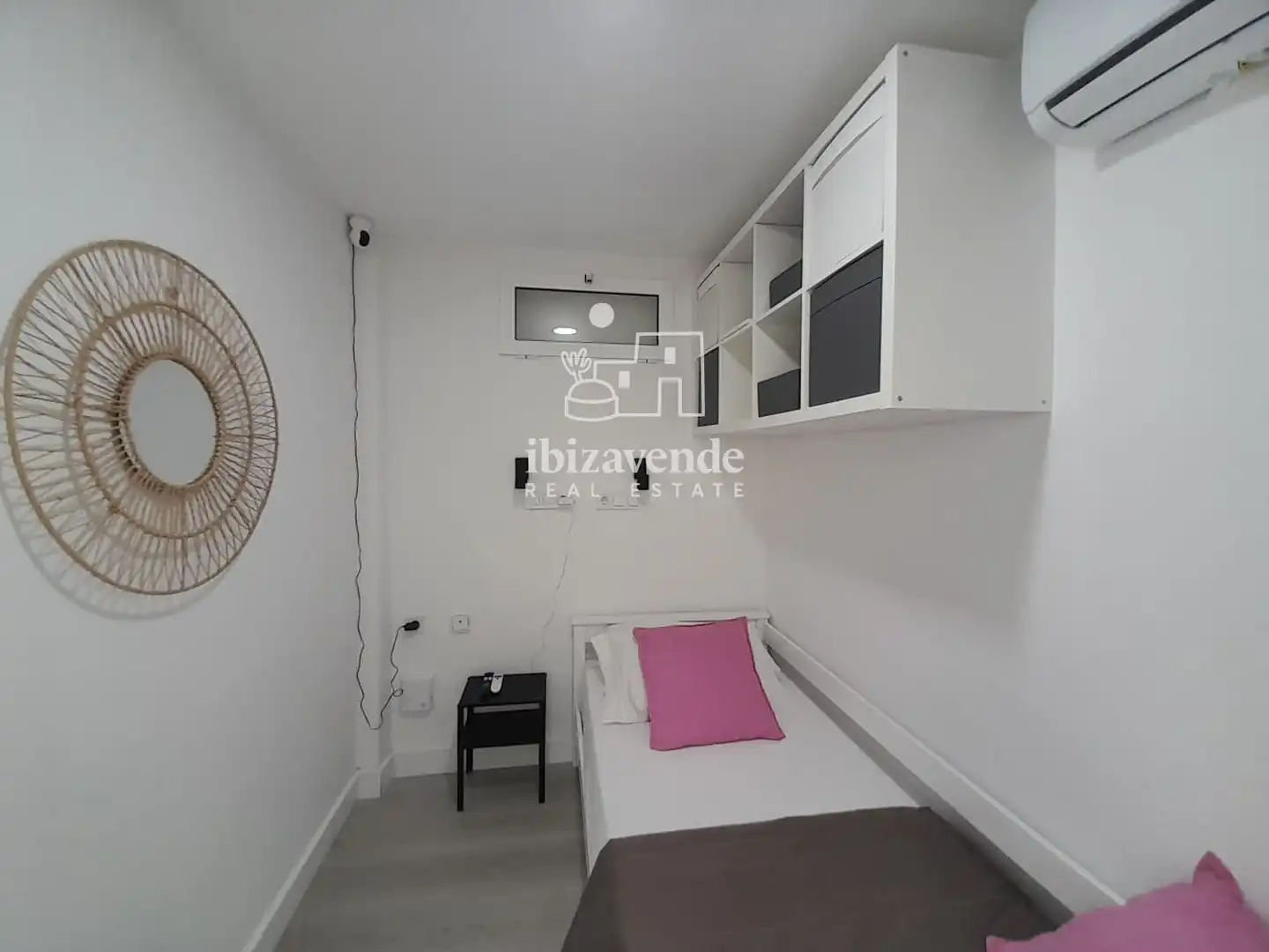 Schlafzimmer von Wohnung zur Miete in Sant Joan de Labritja mit Klimaanlage, Terrasse und Schwimmbad