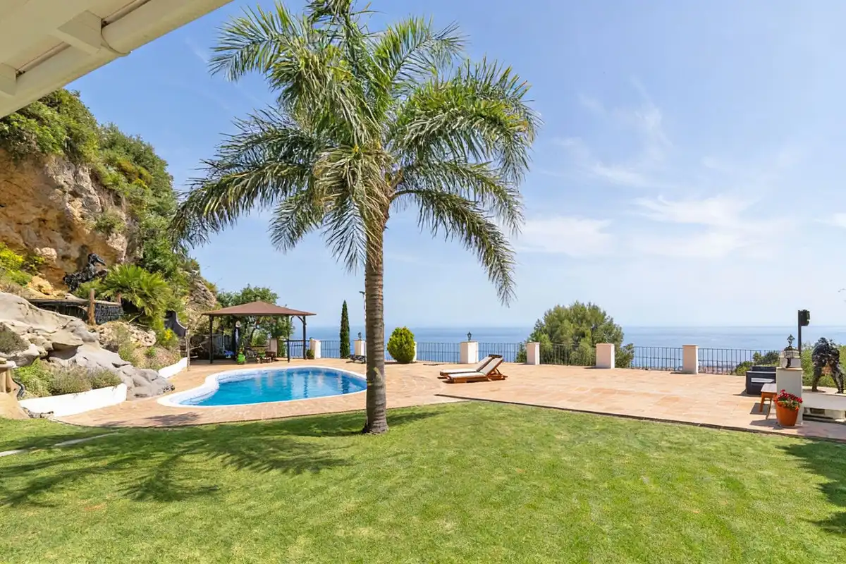 Garden of Houses for sale in Ojén  with Air Conditioner, Private garden and Swimming Pool