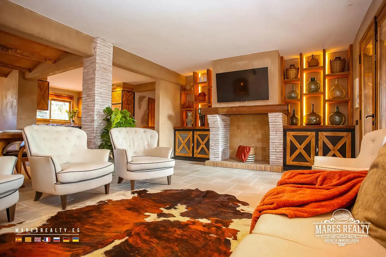 Wohnzimmer von Country house zum Verkauf in Vidreres mit Heizung, Privatgarten und Abstellraum