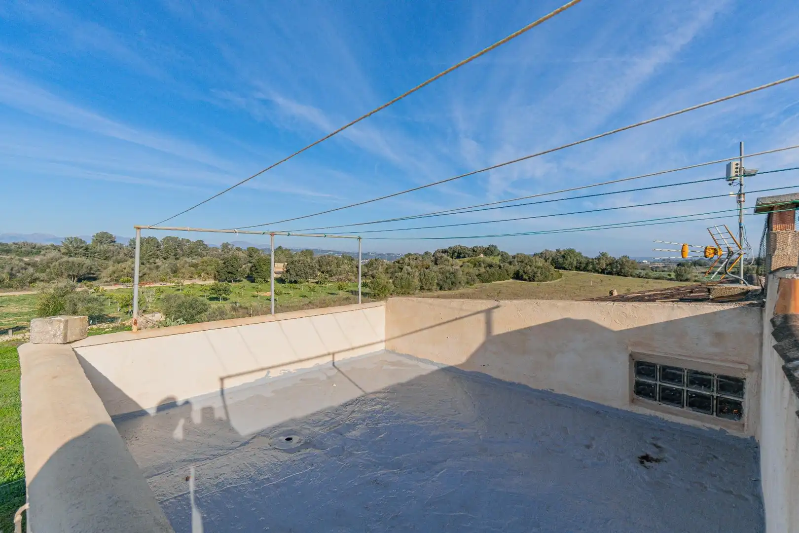 Terrasse von Country house zum Verkauf in Sineu mit Klimaanlage, Heizung und Privatgarten