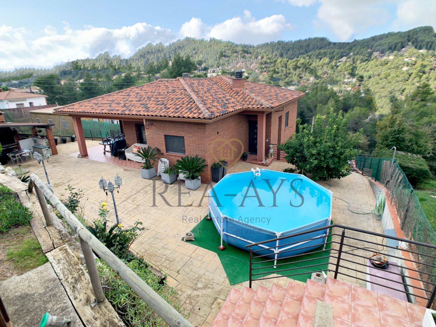 Exterior view of House or chalet for sale in Vallirana  with Heating, Private garden and Terrace
