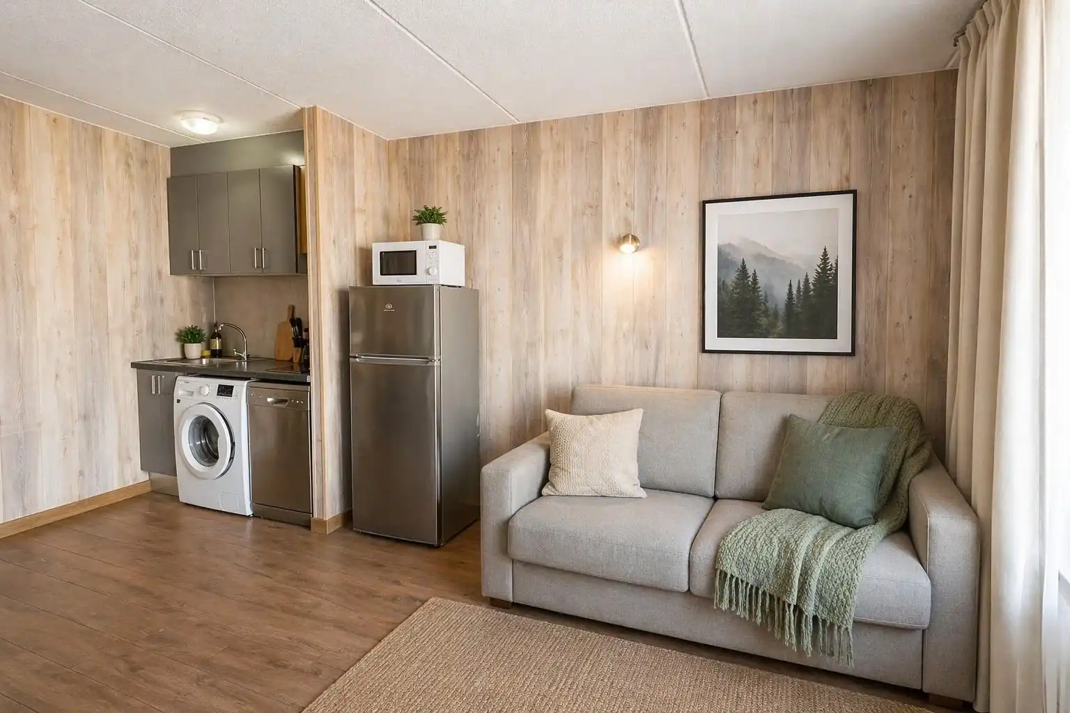 Sala de estar de Estudio de alquiler en Encamp con Calefacción, Parquet y Amueblado