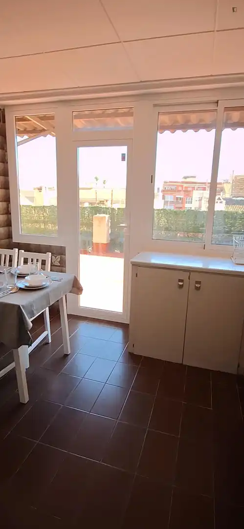 Cocina de Apartamento de alquiler en Alberic con Amueblado, Horno y Lavadora