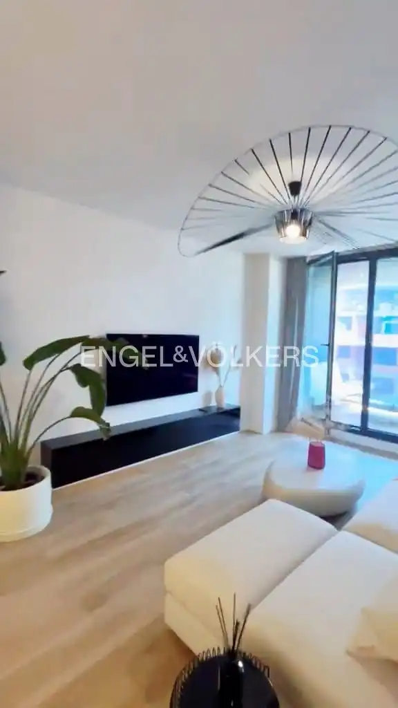 Wohnzimmer von Wohnung zur Miete in Madrid mit Klimaanlage, Heizung und Privatgarten