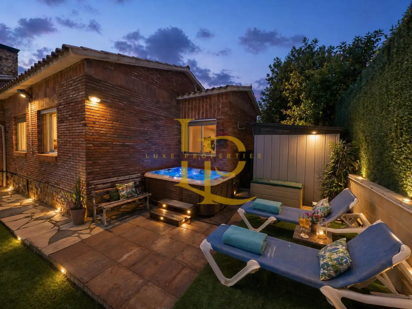 Terraza de Casa o chalet en venta en Caldes de Montbui con Aire acondicionado, Calefacción y Jardín privado