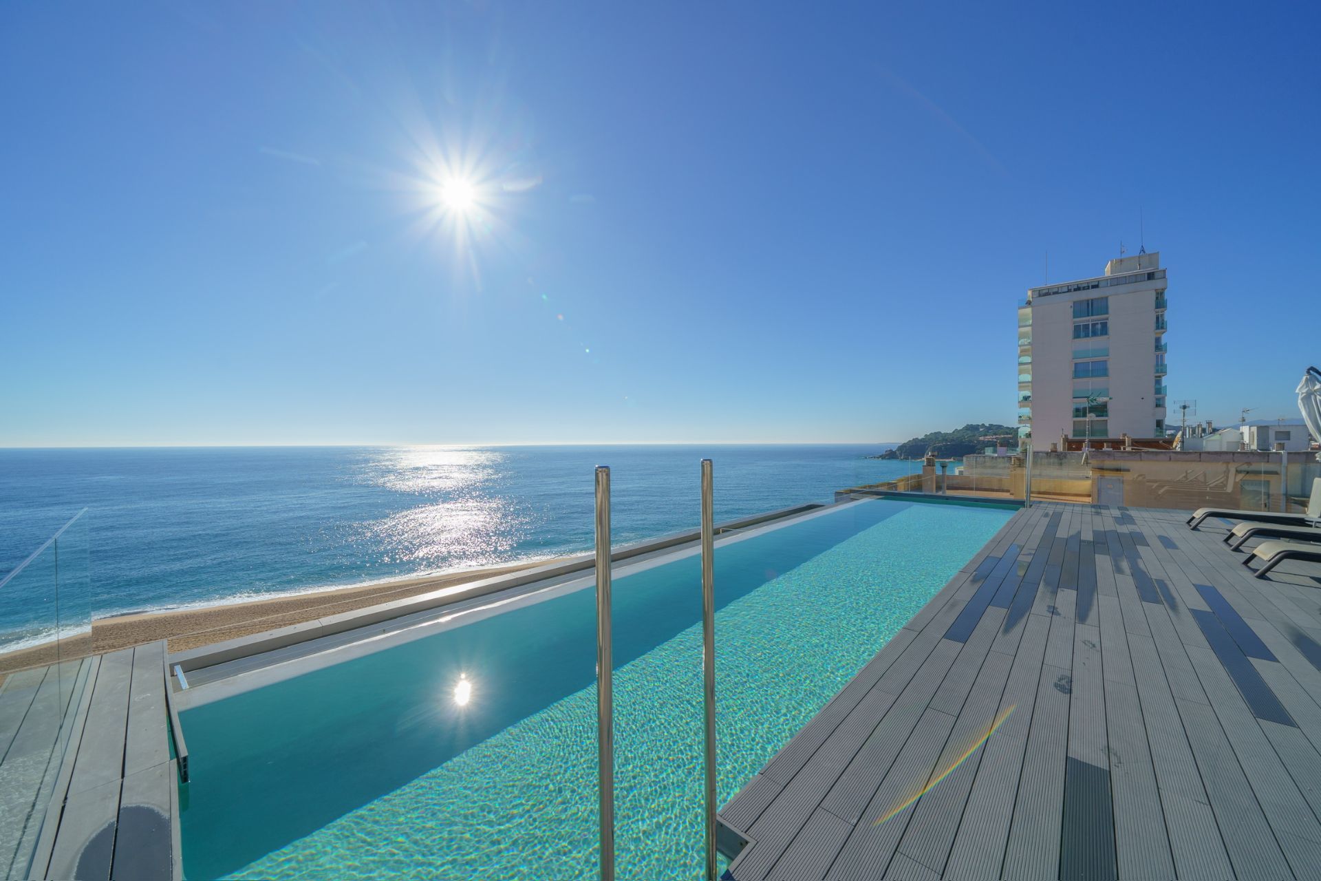 Swimming pool of Flat for sale in Lloret de Mar  with Air Conditioner, Heating and Terrace