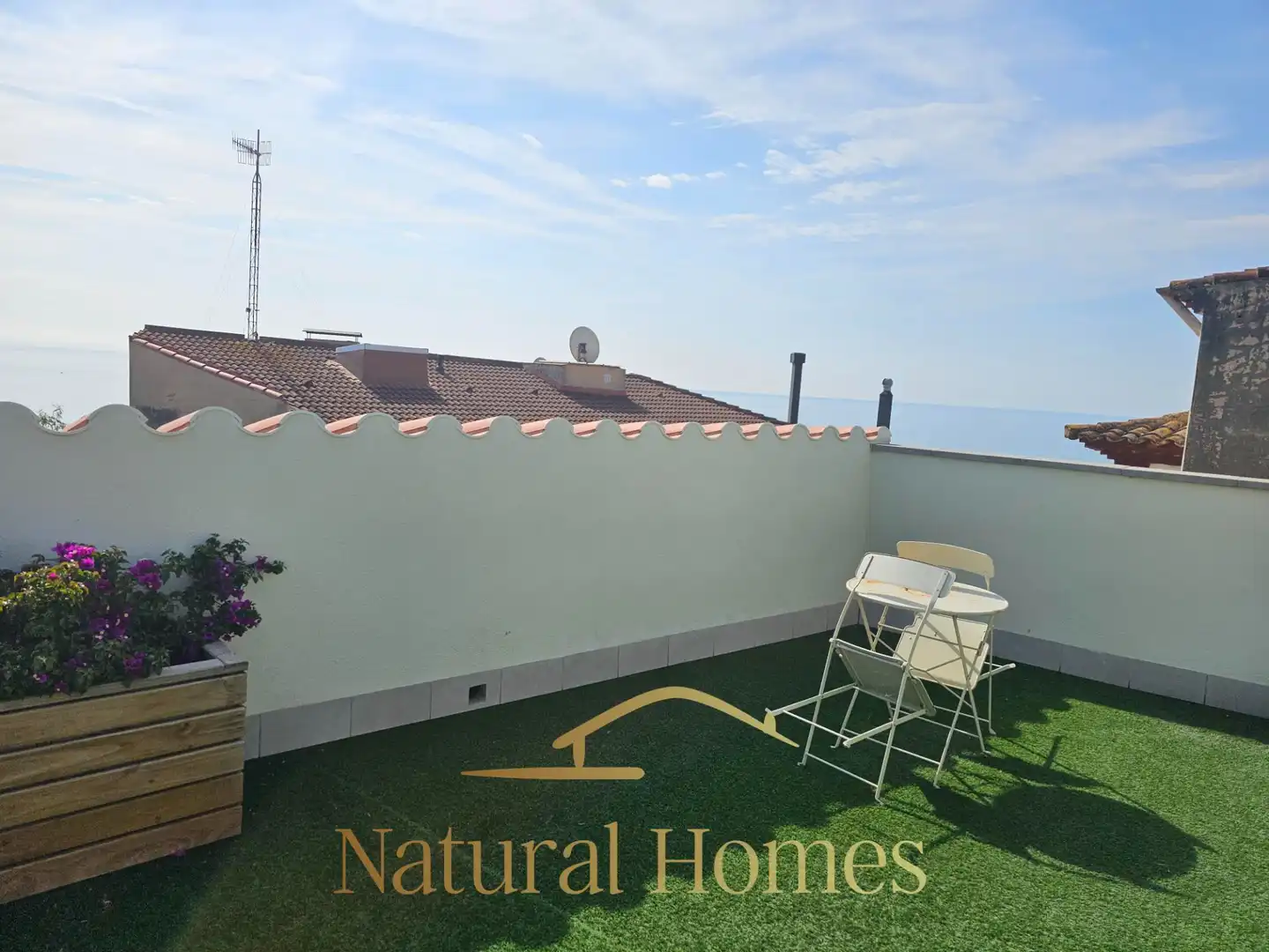 Terrace of Duplexes for rent in Caldes d'Estrac  with Air Conditioner, Terrace and Furnished