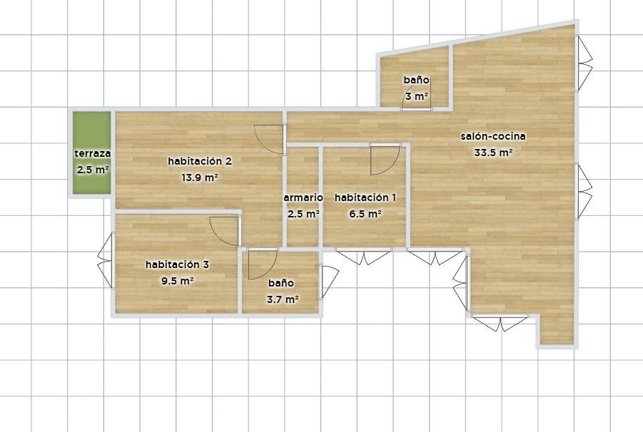 Flat for sale in Cruz Roja
