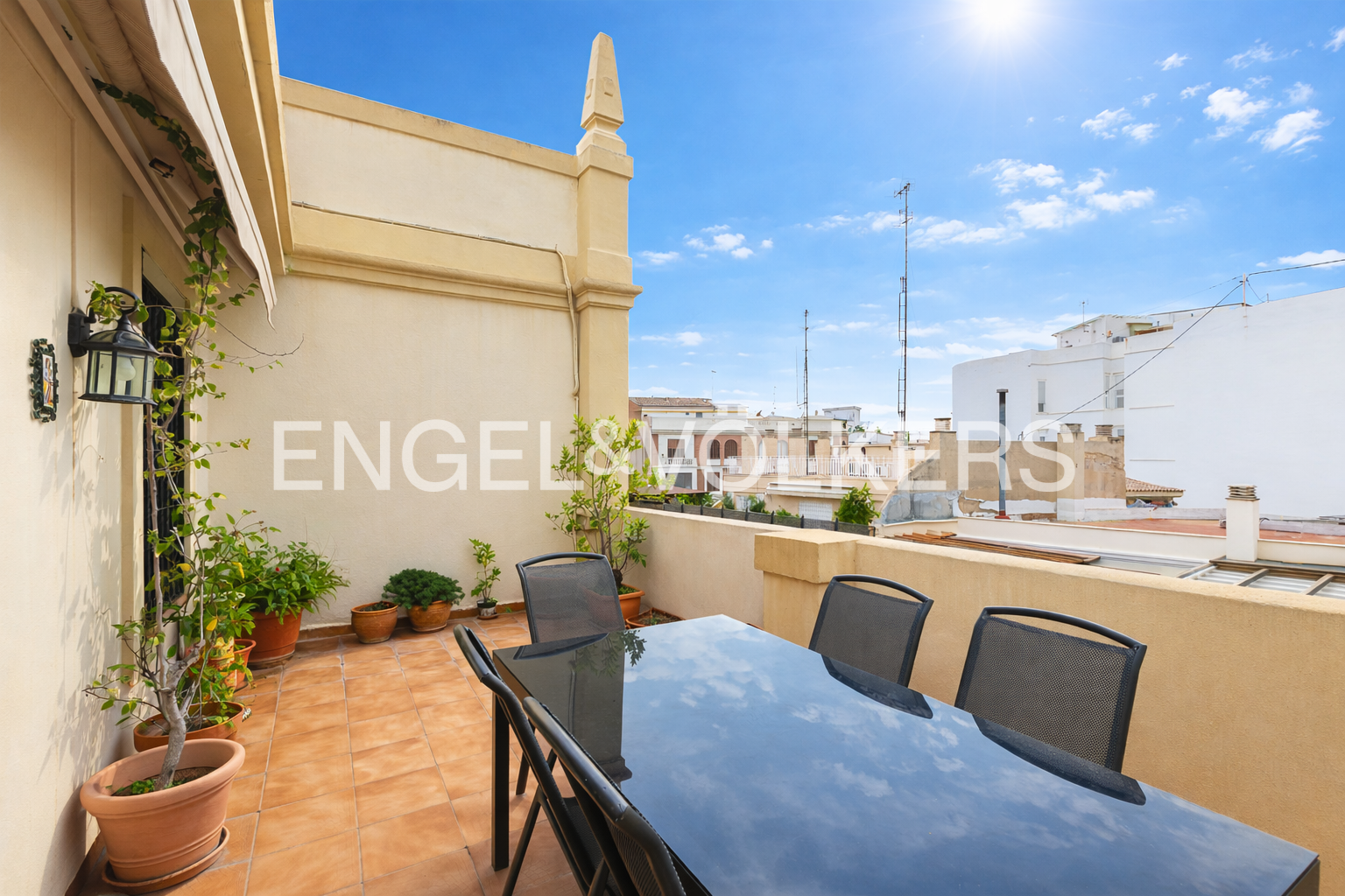 Terrace of Attic for sale in  Valencia Capital  with Air Conditioner, Heating and Parquet flooring