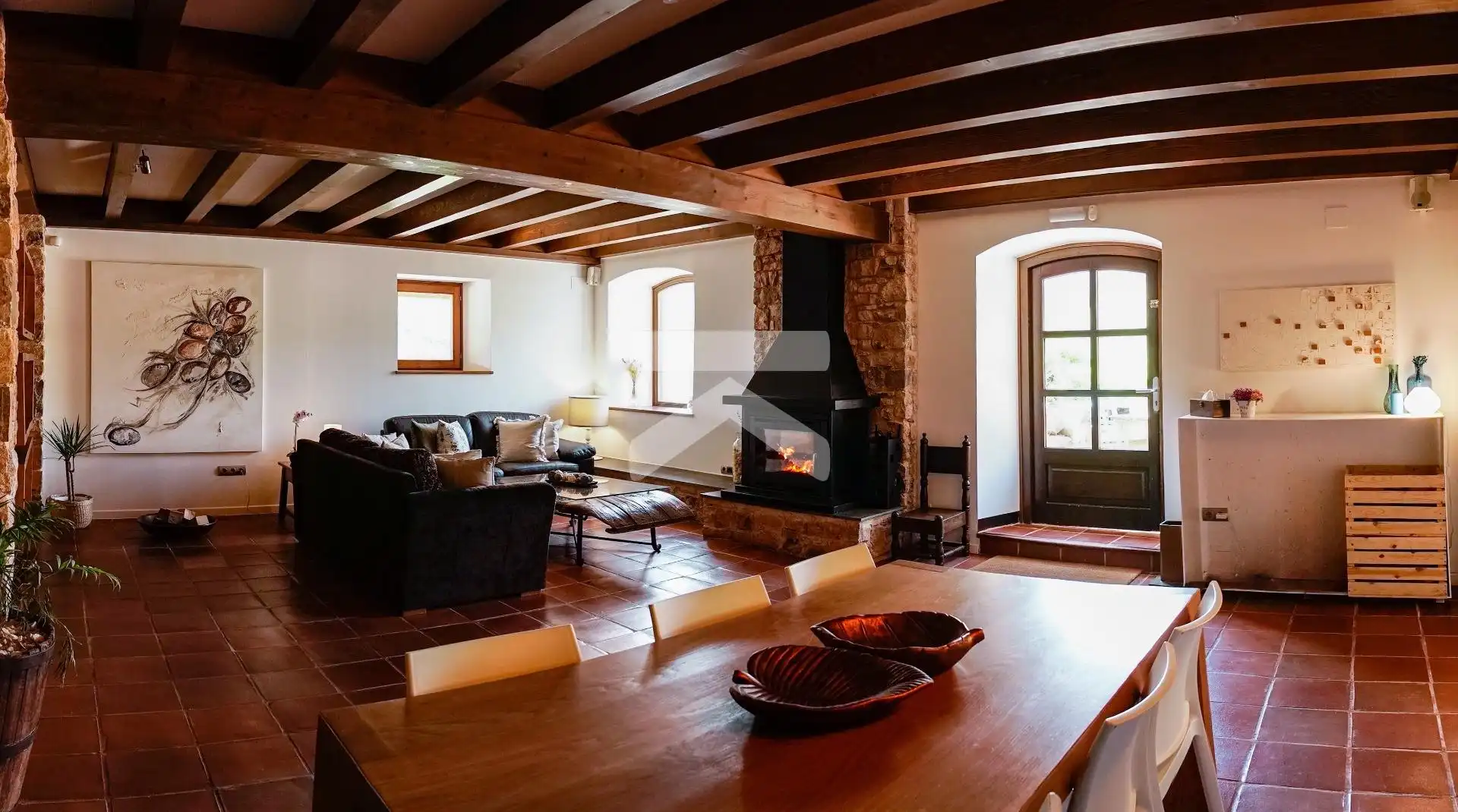 Sala de estar de Casa o chalet en venta en Colldejou con Aire acondicionado, Calefacción y Jardín privado