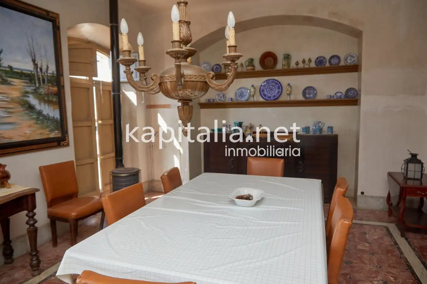 Esszimmer von Country house zum Verkauf in Bocairent mit Privatgarten, Terrasse und Balkon
