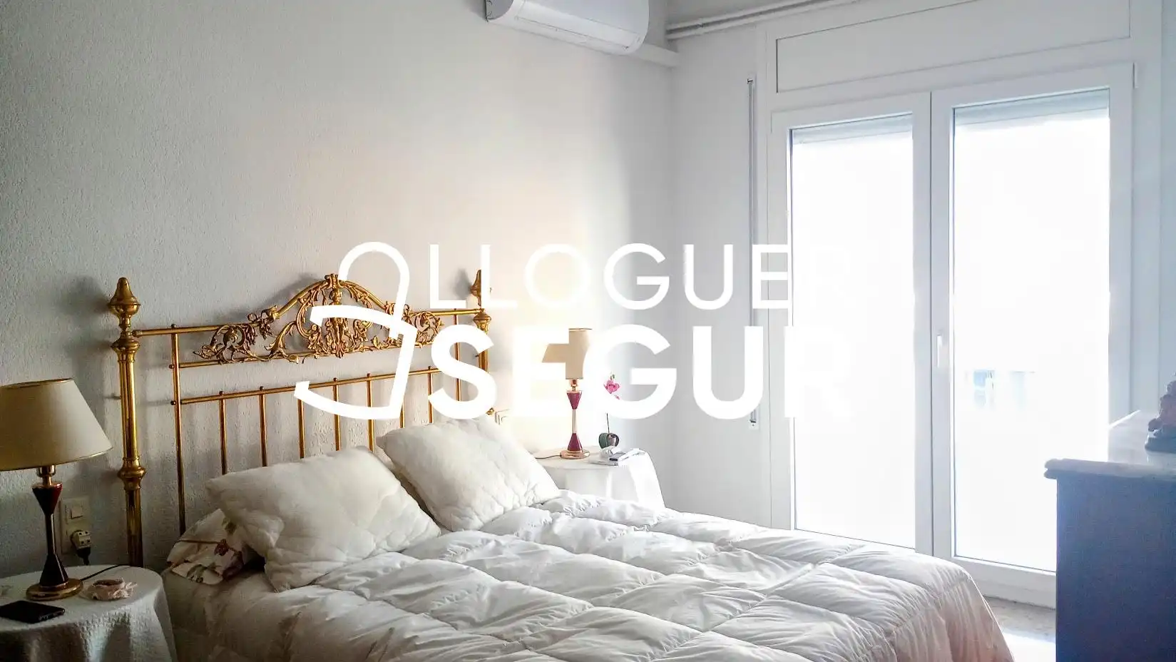 Schlafzimmer von Wohnung zur Miete in Castelldefels mit Klimaanlage, Heizung und Terrasse