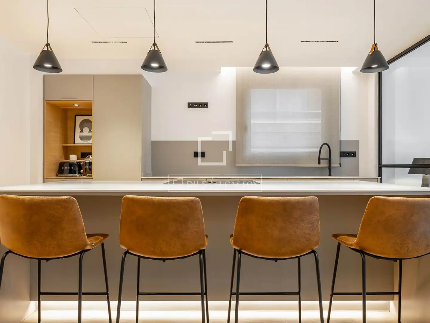 Kitchen of Flat for rent in Barcelona  with Air Conditioner, Heating and Parquet flooring