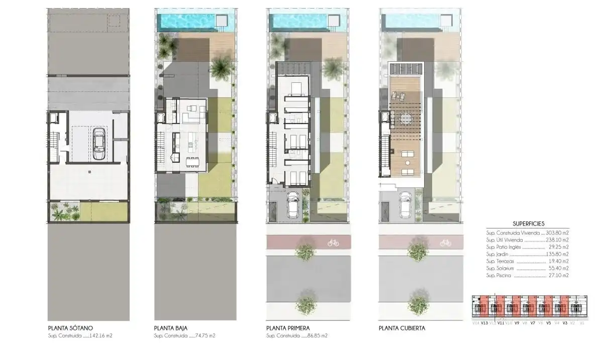 Casa a schiera con piscina in vendita a Monforte del Cid, imagen 14