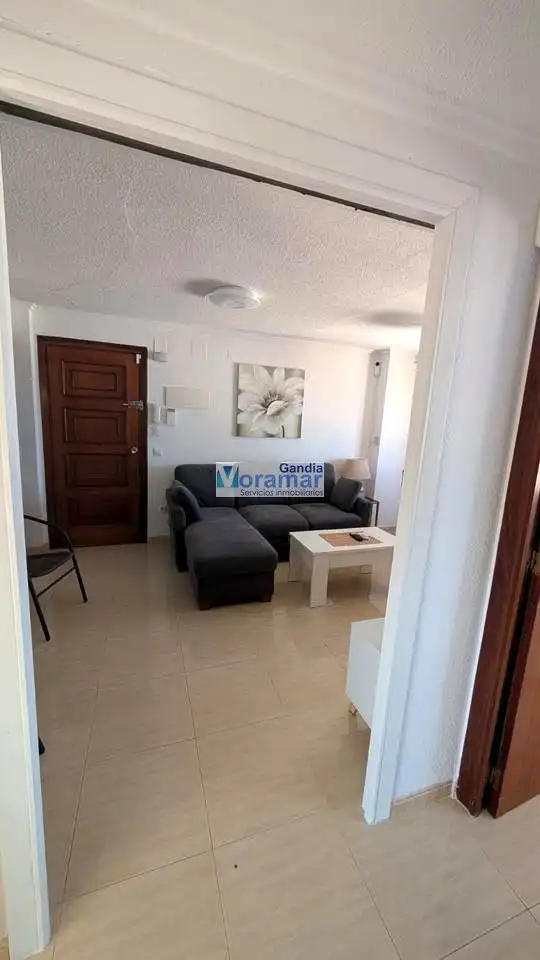 Sala de estar de Apartamento de alquiler en Gandia con Aire acondicionado y Amueblado