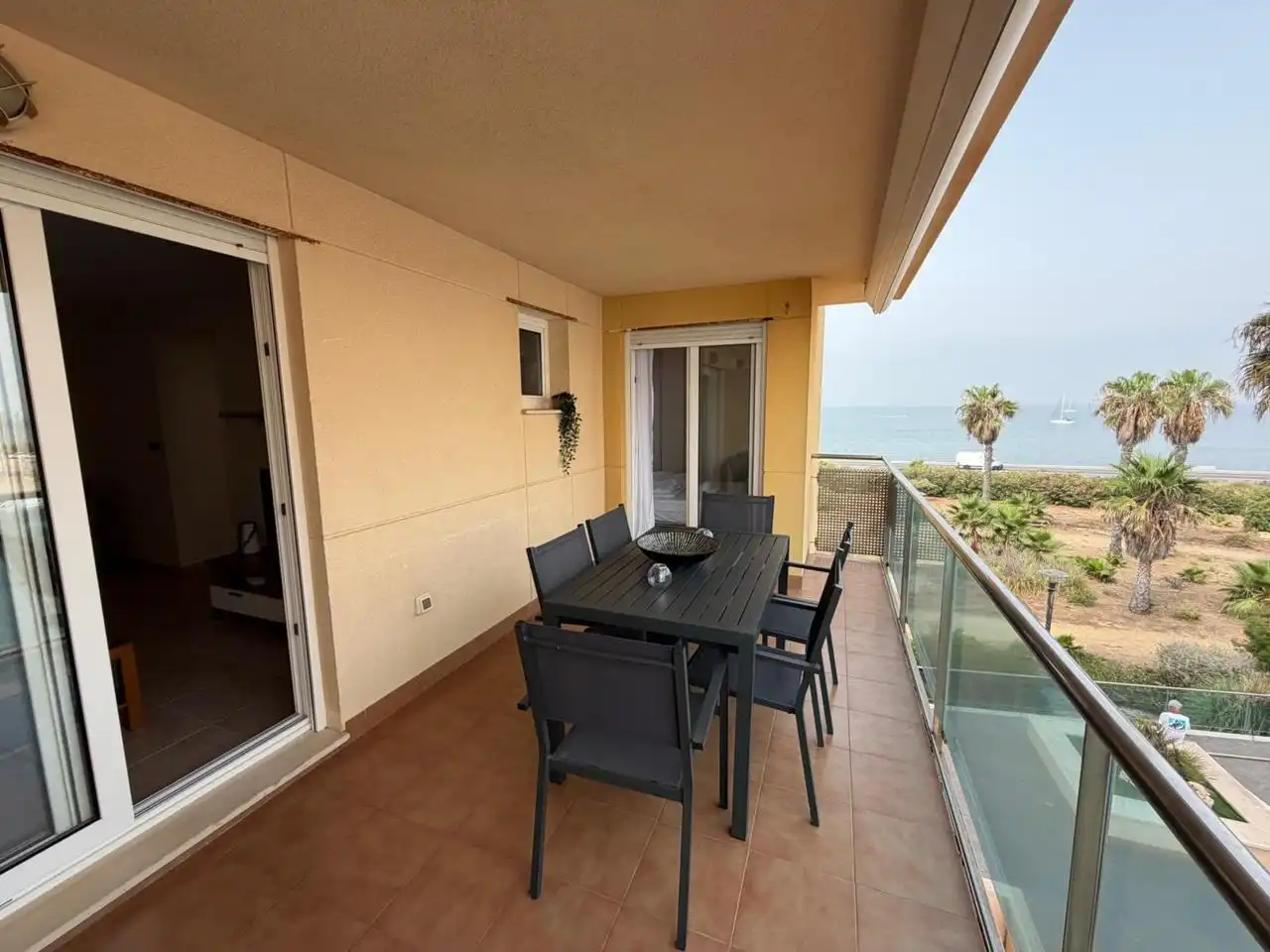Terraza de Apartamento en venta en La Manga del Mar Menor con Aire acondicionado, Calefacción y Jardín privado